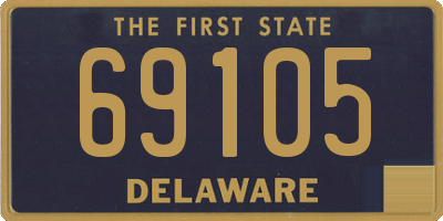 DE license plate 69105