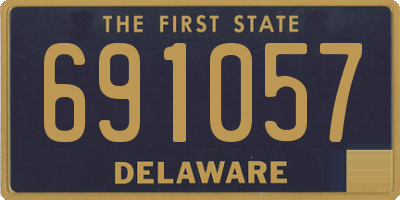 DE license plate 691057