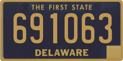DE license plate 691063