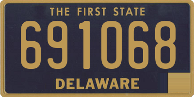 DE license plate 691068