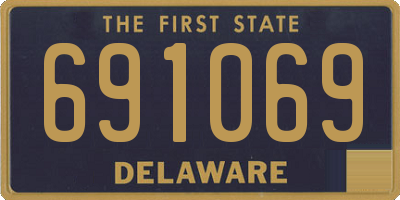 DE license plate 691069