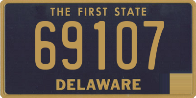 DE license plate 69107