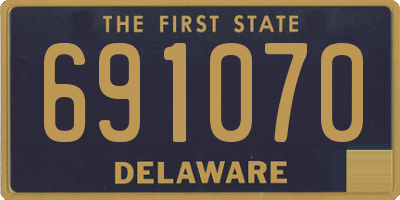 DE license plate 691070