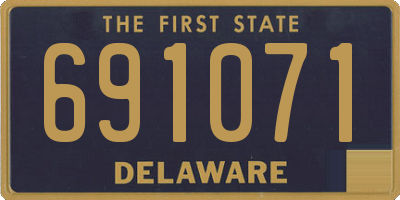 DE license plate 691071