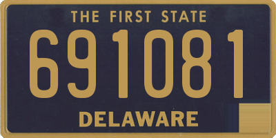 DE license plate 691081