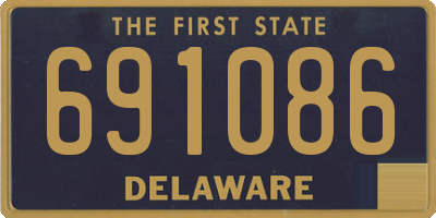 DE license plate 691086