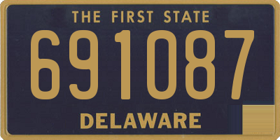 DE license plate 691087