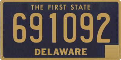 DE license plate 691092