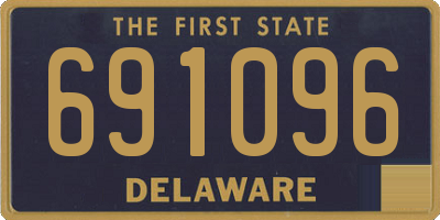 DE license plate 691096
