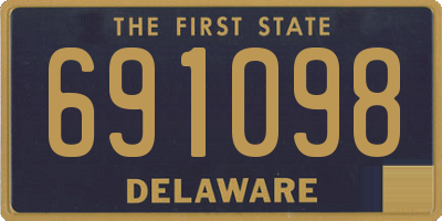 DE license plate 691098