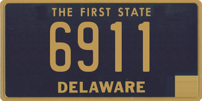 DE license plate 6911