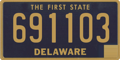 DE license plate 691103