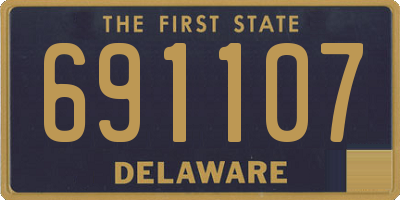 DE license plate 691107