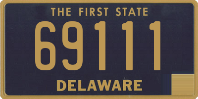 DE license plate 69111