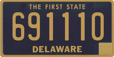 DE license plate 691110