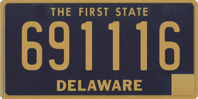 DE license plate 691116