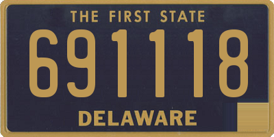 DE license plate 691118