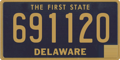 DE license plate 691120