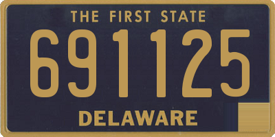 DE license plate 691125