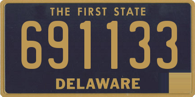 DE license plate 691133