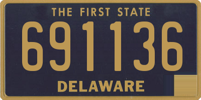 DE license plate 691136