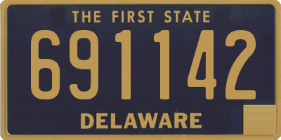 DE license plate 691142