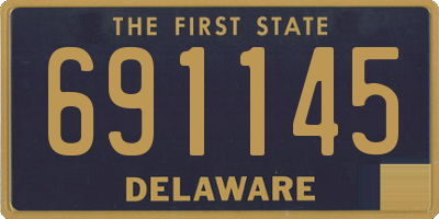 DE license plate 691145