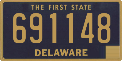 DE license plate 691148