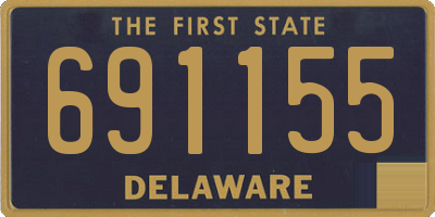 DE license plate 691155