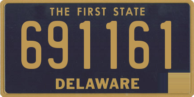 DE license plate 691161