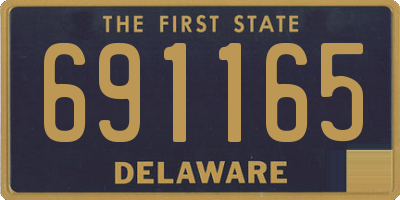 DE license plate 691165