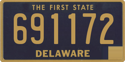 DE license plate 691172