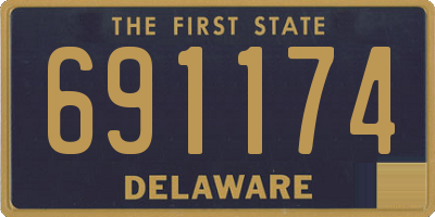 DE license plate 691174