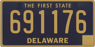 DE license plate 691176