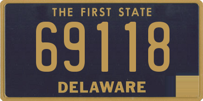 DE license plate 69118