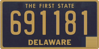 DE license plate 691181