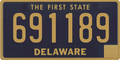 DE license plate 691189