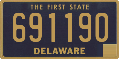 DE license plate 691190