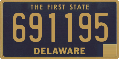 DE license plate 691195