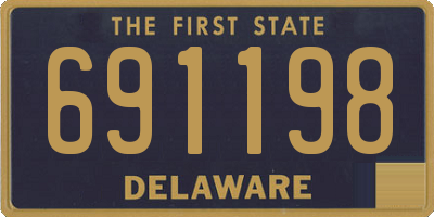 DE license plate 691198
