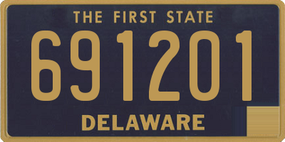 DE license plate 691201