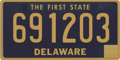 DE license plate 691203