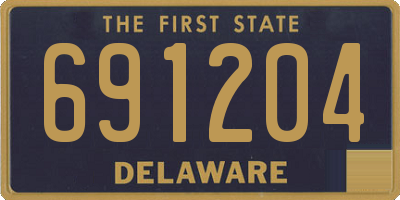 DE license plate 691204