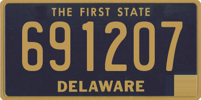DE license plate 691207