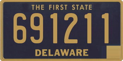 DE license plate 691211