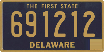 DE license plate 691212