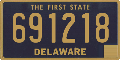 DE license plate 691218