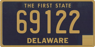 DE license plate 69122