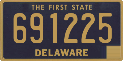 DE license plate 691225