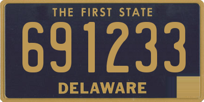 DE license plate 691233